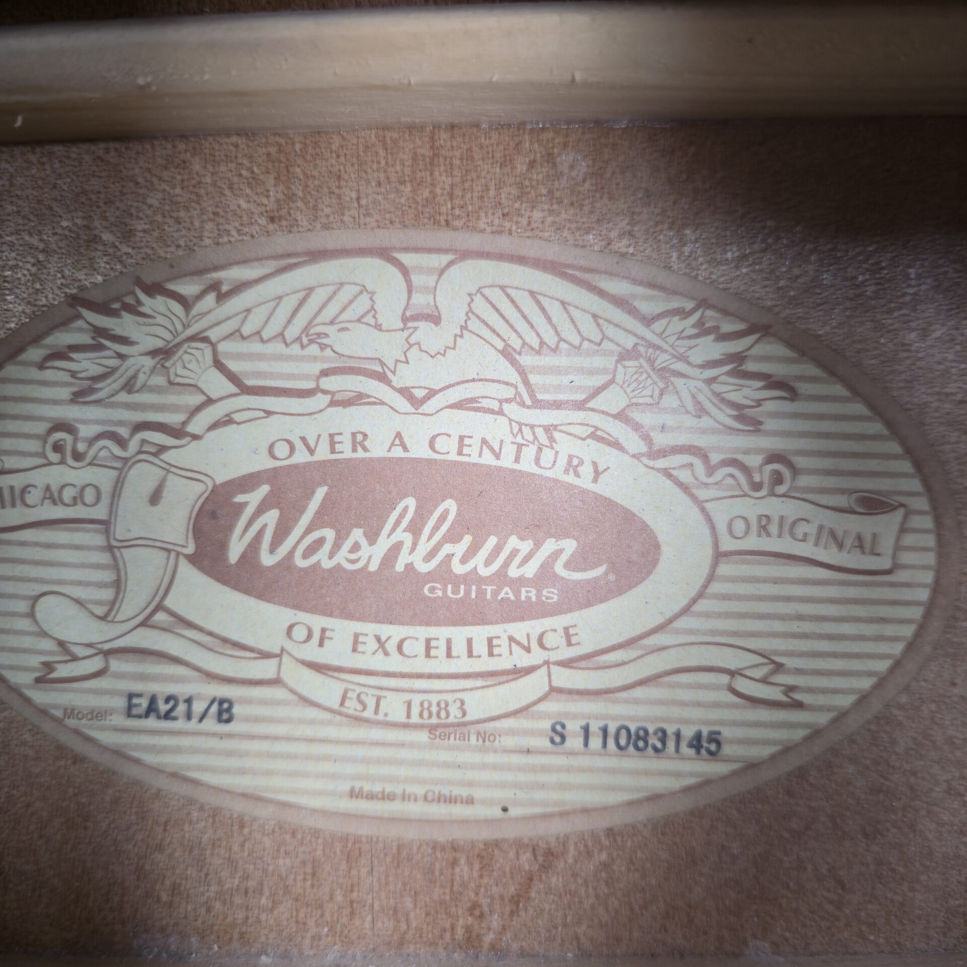 Washburn EA21 Spruce Top Acoustic Electric Guitar With 4-Band EQ (used) - Image 9